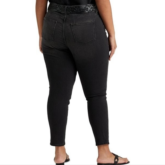 Lauren Ralph Lauren Superstretch High Rise Skinny Leg Ankle Slimming Jea… - Picture 2 of 9